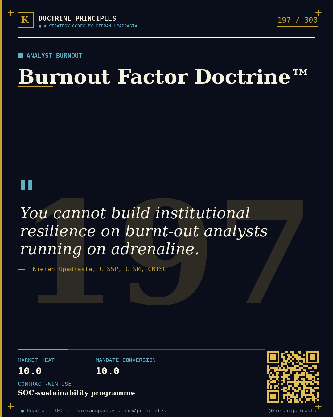 Principle 197: Free-Market Vulnerability™ — Bug Bounty doctrine card by Professor Kieran Upadrasta, CISSP CISM CRISC, Schiphol University