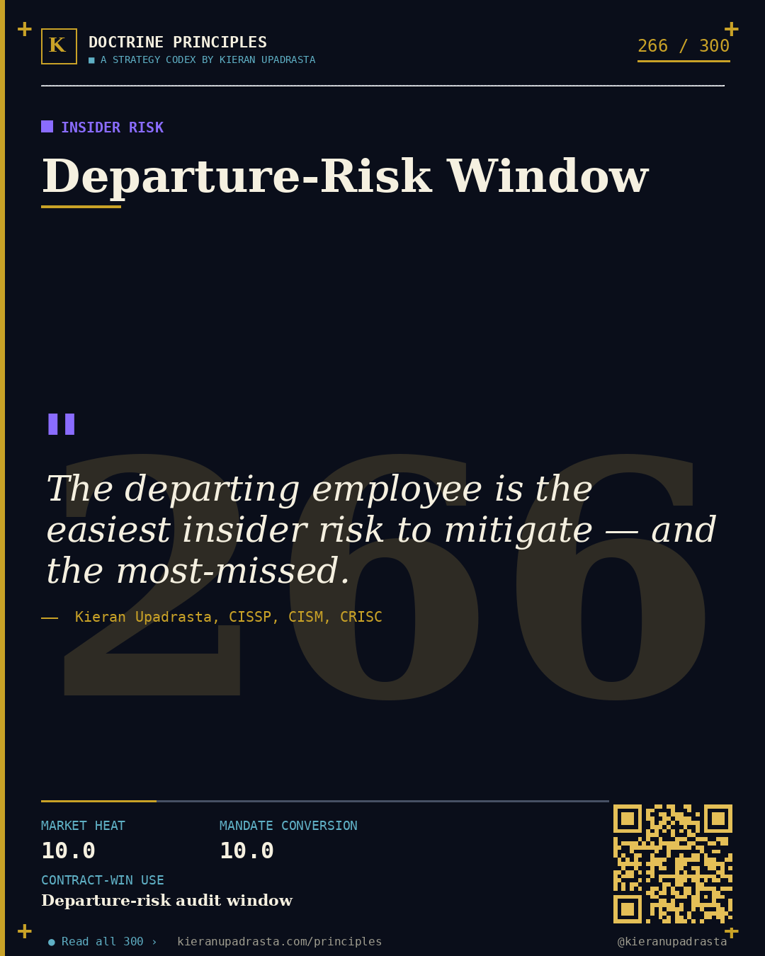 Principle 266: Distributed Security Function &mdash; Security Champions doctrine card by Professor Kieran Upadrasta, CISSP CISM CRISC, Schiphol University